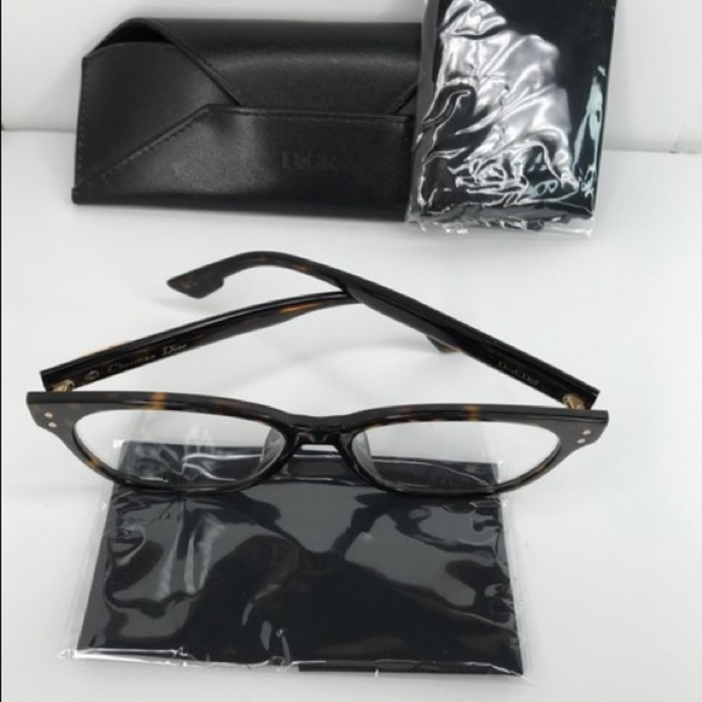 Dior Ladies Tortoise Aviator/Pilot Eyeglass Frames Diorcd2f 086 51 Eyeglasses - Picture 4 of 9